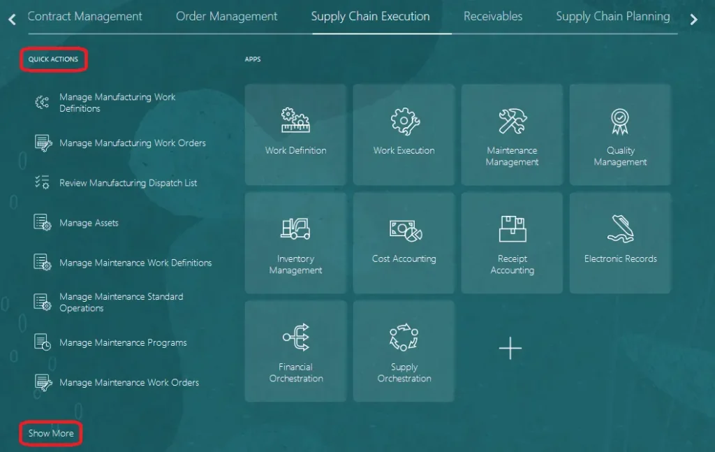 Oracle Cloud Supply Chain